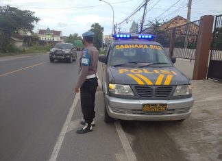 Polsek Bancar Tuban Patroli Jelang Magrib Antisipasi Begal