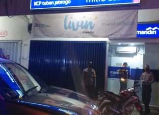 ANTISIPASI GANGGUAN KAMTIBMAS, POLSEK JATIROGO POLRES TUBAN PATROLI ATM PERBANKAN