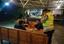 Polsek Widang Patroli Menjelang Malam Antisipasi Gangguan Kamtibmas