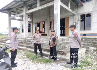 Pastikan Keamanan, Kapolsek Palang Survei Lokasi Rencana Kunker Menko Pangan RI