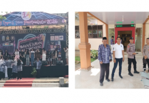 Ada Sekolah Peringati HUT, Anggota Polsek Semanding Hadir dan Lakukan Pengamanan